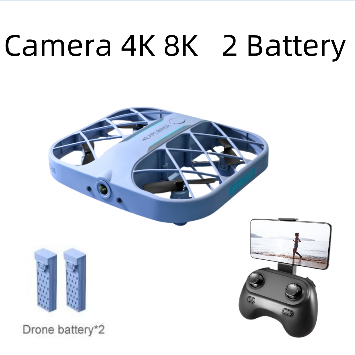 Drone Battery Case - JJRC H107 FPV RC-Drohne mit 2